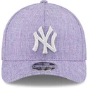 fioletowa-zakrzywiona-czapka-snapback-9forty-m-crown-a-frame-cotton-weave-new-york-yankees-mlb-new-era