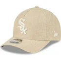 bezowa-czapka-z-daszkiem-snapback-9forty-m-crown-a-frame-cotton-weave-chicago-white-sox-mlb-od-new-era