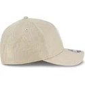 new-era-curved-brim-9forty-m-crown-a-frame-cotton-weave-philadelphia-phillies-mlb-beige-snapback-cap