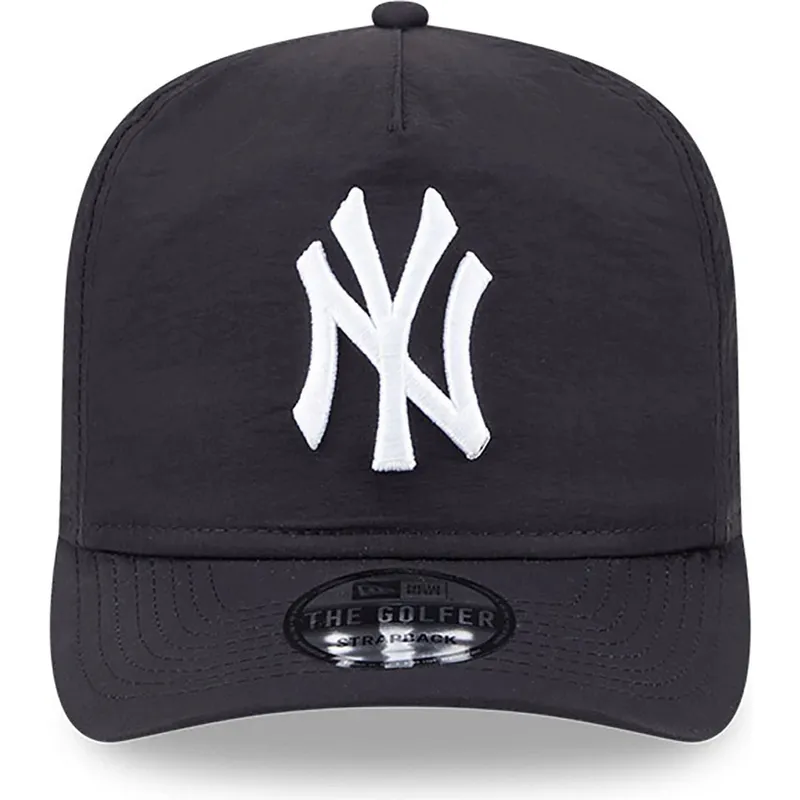 czapka-z-zakrzywionym-daszkiem-czarna-regulowana-golfer-everyday-nylon-new-york-yankees-mlb-new-era