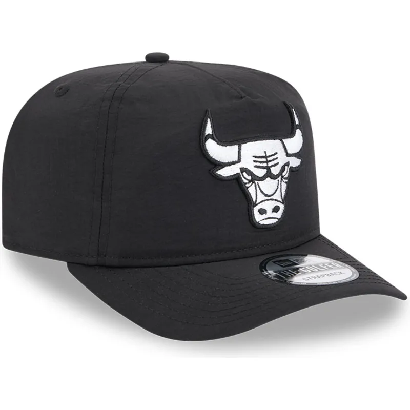 kepure-islenkta-juoda-reguliuojamas-golfer-everyday-nylon-chicago-bulls-nba-new-era