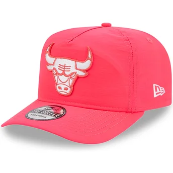 Cap išlenkta pink adjustable strap Golfer Everyday Nylon Chicago Bulls NBA New Era