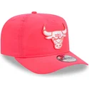 cap-islenkta-pink-adjustable-strap-golfer-everyday-nylon-chicago-bulls-nba-new-era