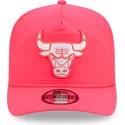 cap-islenkta-pink-adjustable-strap-golfer-everyday-nylon-chicago-bulls-nba-new-era