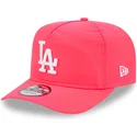 rozowa-zakrzywiona-czapka-z-daszkiem-regulowana-golfer-everyday-nylon-los-angeles-dodgers-mlb-new-era