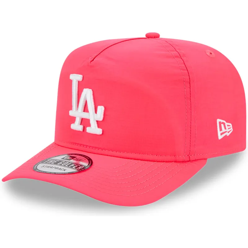 rozowa-regulowana-czapka-z-zakrzywionym-daszkiem-golfer-everyday-nylon-los-angeles-dodgers-mlb-new-era