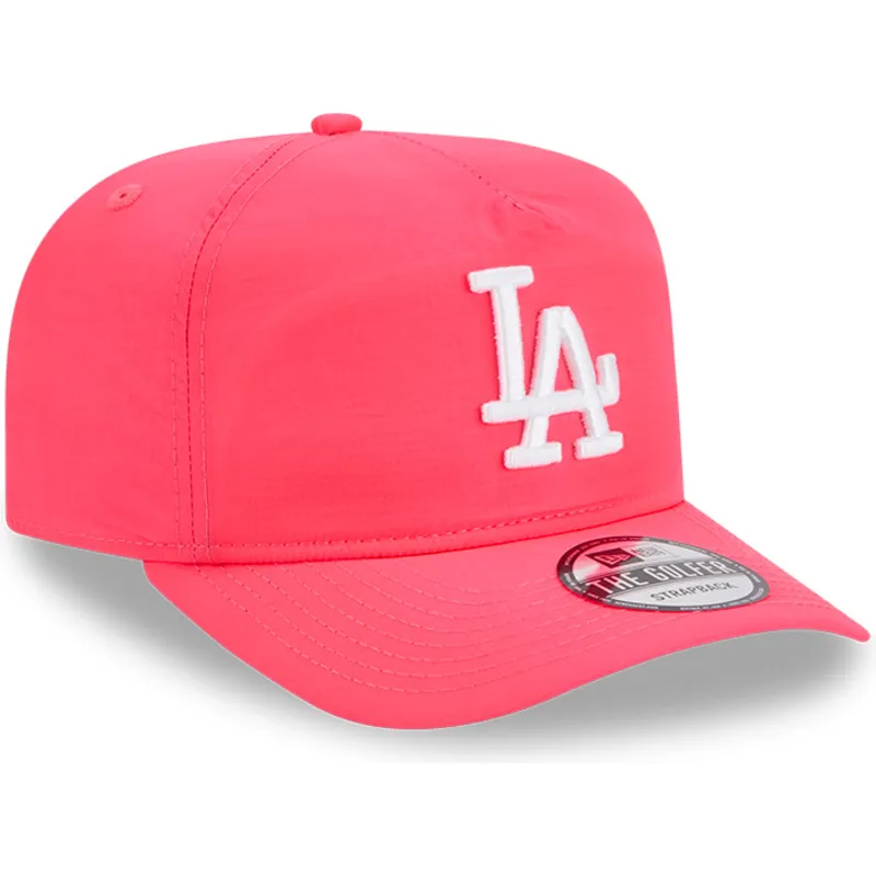 rozowa-regulowana-czapka-z-zakrzywionym-daszkiem-golfer-everyday-nylon-los-angeles-dodgers-mlb-new-era
