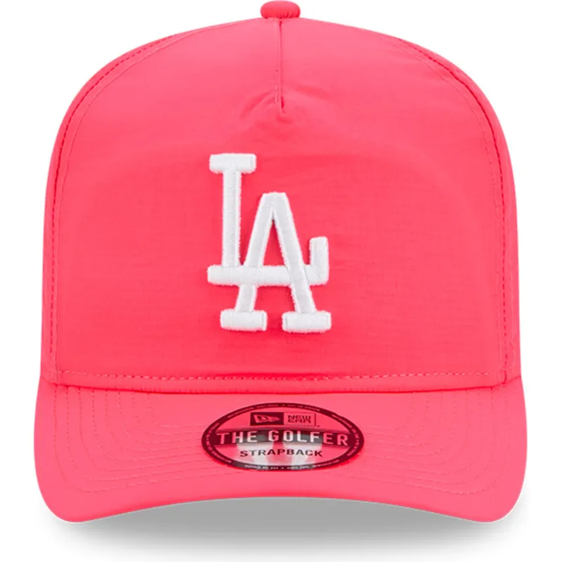 rozowa-regulowana-czapka-z-zakrzywionym-daszkiem-golfer-everyday-nylon-los-angeles-dodgers-mlb-new-era