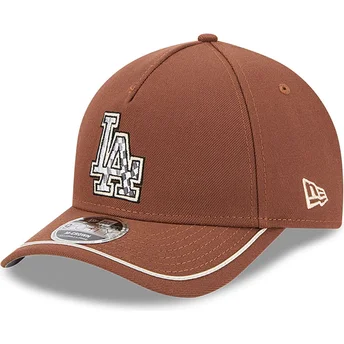 Cap išlenkta brown snapback 9FORTY M-Crown A Frame Motorsport Los Angeles Dodgers MLB New Era