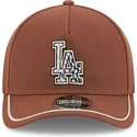 cap-islenkta-brown-snapback-9forty-m-crown-a-frame-motorsport-los-angeles-dodgers-mlb-new-era