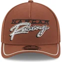 cap-islenkta-brown-snapback-9forty-m-crown-a-frame-motorsport-nascar-new-era