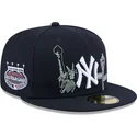 kepure-plokscia-tamsiai-melyna-priglundanti-59fifty-state-stitch-new-york-yankees-mlb-new-era