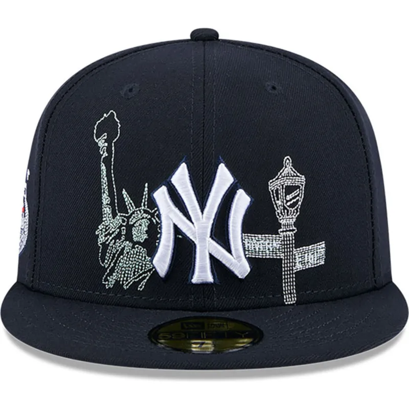kepure-plokscia-tamsiai-melyna-priglundanti-59fifty-state-stitch-new-york-yankees-mlb-new-era