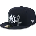 kepure-plokscia-tamsiai-melyna-priglundanti-59fifty-state-stitch-new-york-yankees-mlb-new-era