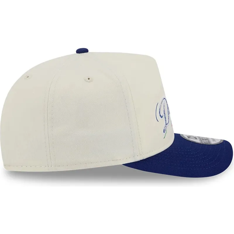 biala-i-niebieska-zakrzywiona-czapka-snapback-golfer-team-scribble-los-angeles-dodgers-mlb-new-era