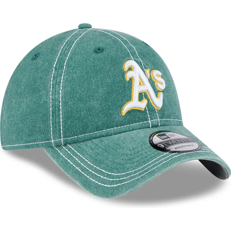 kepure-islenkta-zalia-reguliuojamas-9twenty-washed-contrast-oakland-athletics-mlb-new-era