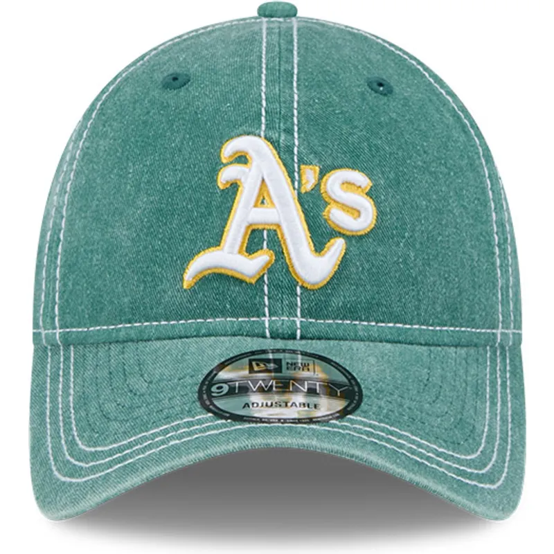 kepure-islenkta-zalia-reguliuojamas-9twenty-washed-contrast-oakland-athletics-mlb-new-era