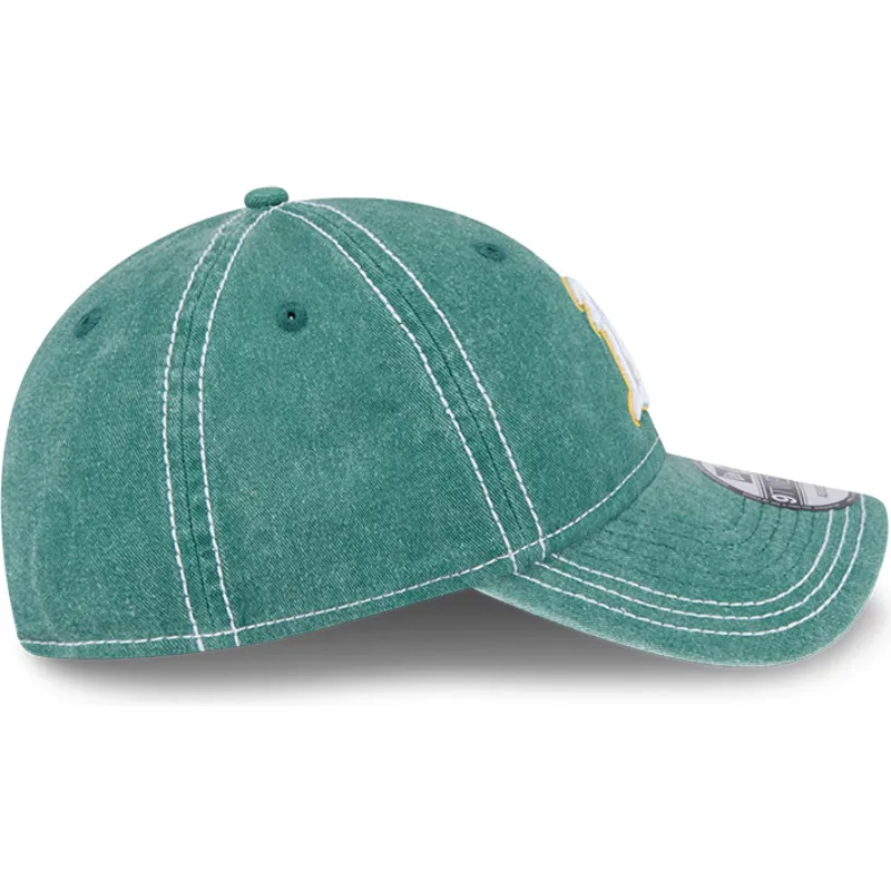 kepure-islenkta-zalia-reguliuojamas-9twenty-washed-contrast-oakland-athletics-mlb-new-era