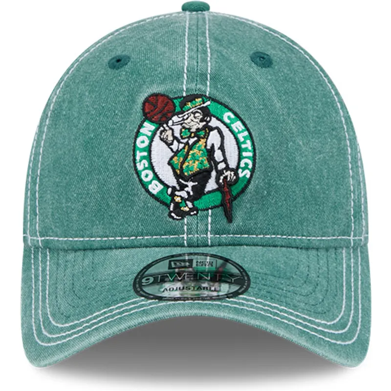 zielona-regulowana-czapka-z-zakrzywionym-daszkiem-9twenty-washed-contrast-boston-celtics-nba-new-era