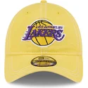 zolta-zakrzywiona-czapka-z-regulacja-9twenty-washed-contrast-los-angeles-lakers-nba-new-era