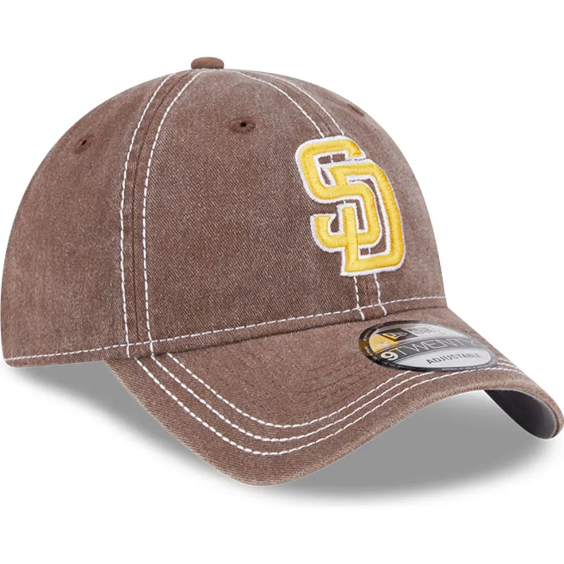 kepure-islenkta-ruda-reguliuojamas-9twenty-washed-contrast-san-diego-padres-mlb-new-era