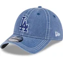 niebieska-regulowana-czapka-z-zakrzywionym-daszkiem-z-niebieskim-logo-9twenty-washed-contrast-los-angeles-dodgers-mlb-od-new-era