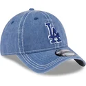 niebieska-regulowana-czapka-z-zakrzywionym-daszkiem-z-niebieskim-logo-9twenty-washed-contrast-los-angeles-dodgers-mlb-od-new-era