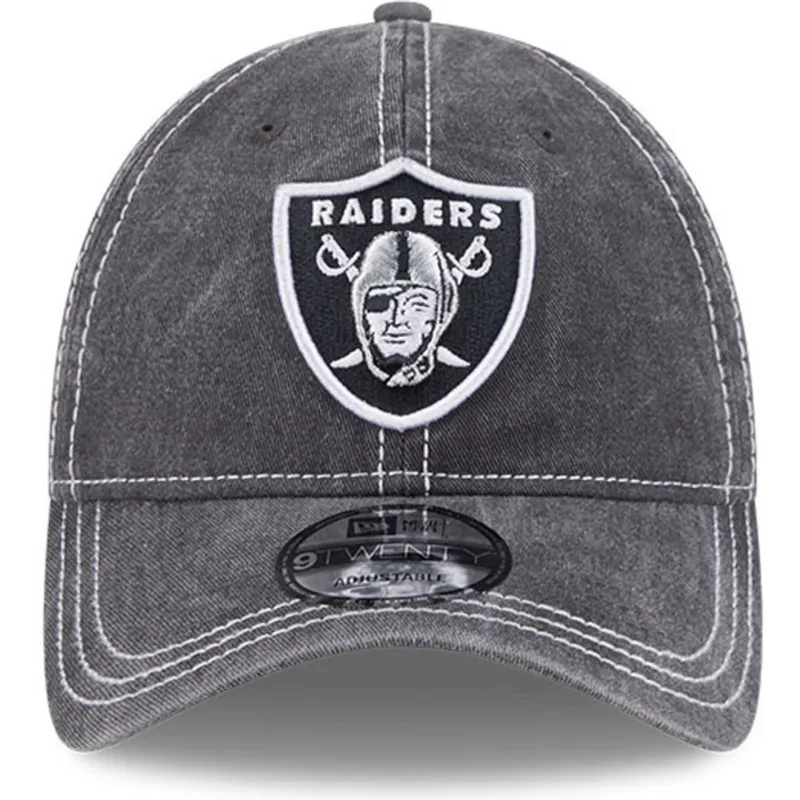 kepure-islenkta-pilka-reguliuojamas-9twenty-washed-contrast-las-vegas-raiders-nfl-new-era