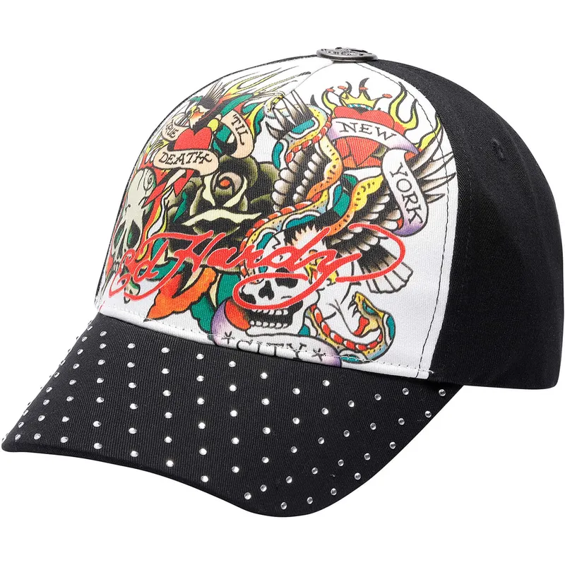 cap-islenkta-black-adjustable-strap-ed-hardy