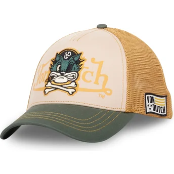 Kepurė išlenkta vilkikas smėlio snapback PIR CB Von Dutch