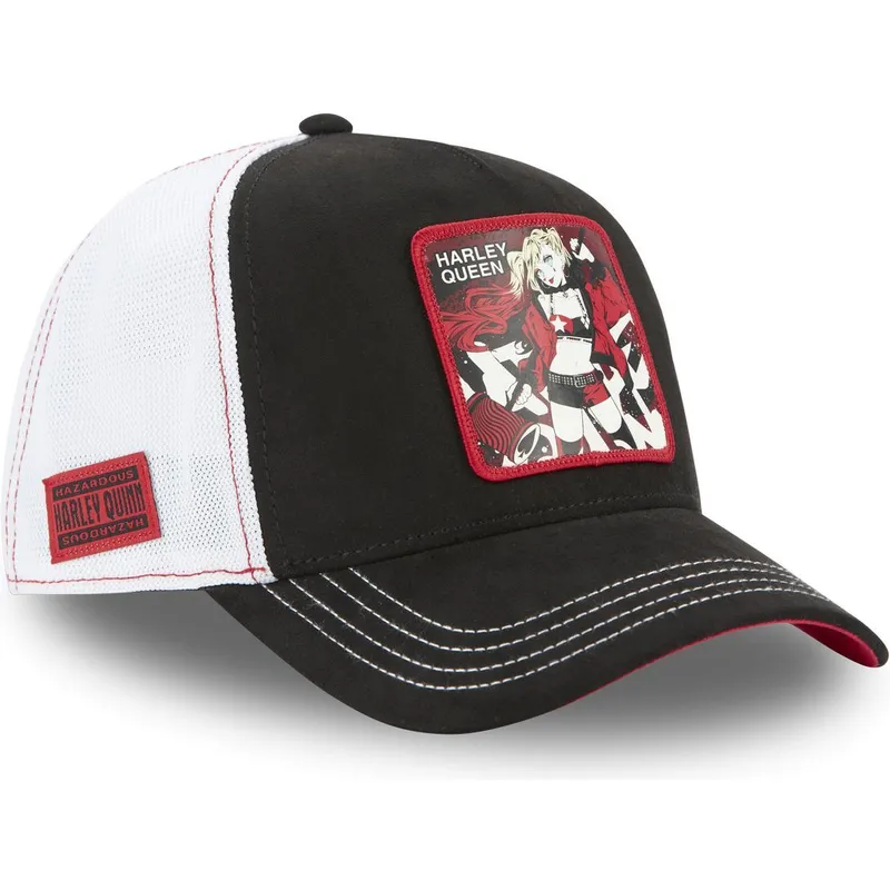 kepure-islenkta-juoda-snapback-dc8-que-harley-quinn-dc-comics-capslab
