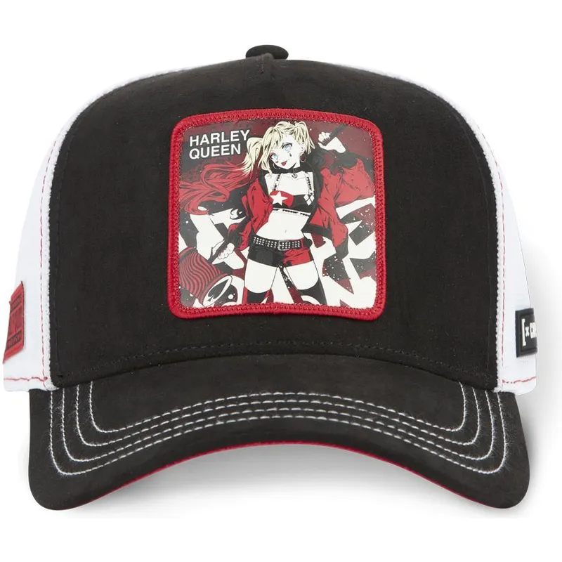 kepure-islenkta-juoda-snapback-dc8-que-harley-quinn-dc-comics-capslab