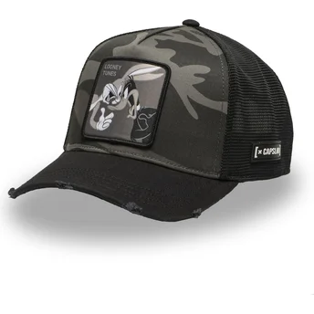 Czapka truckerowa wielokolorowa Bugs Bunny i Kaczor Daffy LOO11 BD CT Looney Tunes od Capslab