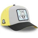 czapka-z-daszkiem-szara-zolta-i-czarna-snapback-bugs-bunny-loo11-bep1-looney-tunes-od-capslab