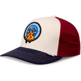 Kepurė išlenkta įvairiaspalvis snapback vaikams Peace Pizza Food Djinns