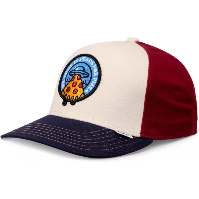 kepure-islenkta-ivairiaspalvis-snapback-vaikams-peace-pizza-food-djinns