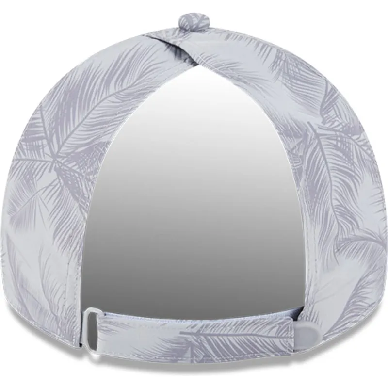 cap-islenkta-gray-adjustable-strap-9twenty-leaf-open-back-spring-training-fan-pack-2025-new-york-yankees-mlb-new-era