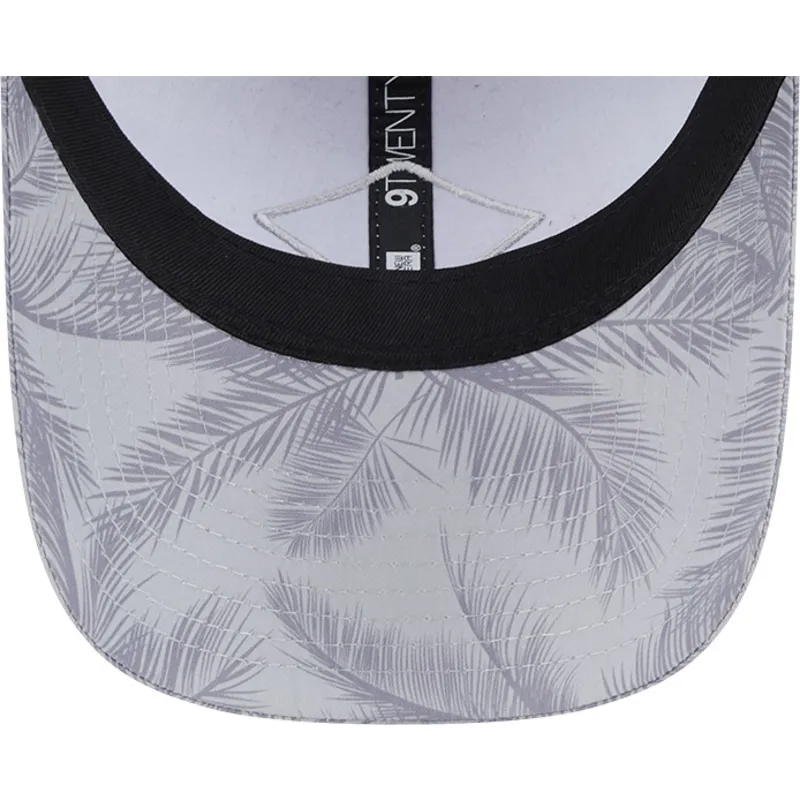 cap-islenkta-gray-adjustable-strap-9twenty-leaf-open-back-spring-training-fan-pack-2025-new-york-yankees-mlb-new-era