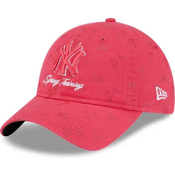 Kepurė išlenkta rožinė reguliuojama juostelė 9TWENTY Pattern Spring Training Fan Pack 2025 New York Yankees MLB New Era