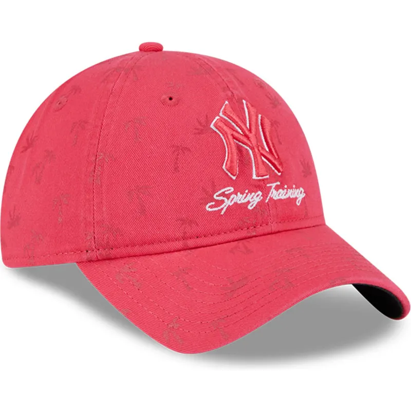 cap-islenkta-pink-adjustable-strap-9twenty-pattern-spring-training-fan-pack-2025-new-york-yankees-mlb-new-era