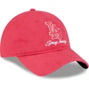 cap-islenkta-pink-adjustable-strap-9twenty-pattern-spring-training-fan-pack-2025-los-angeles-dodgers-mlb-new-era