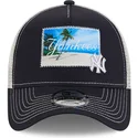 kepure-islenkta-tamsiai-melyna-snapback-9forty-a-frame-patch-spring-training-fan-pack-2025-new-york-yankees-mlb-new-era