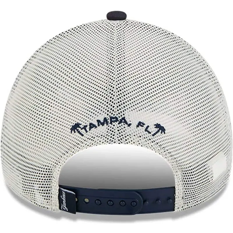 kepure-islenkta-tamsiai-melyna-snapback-9forty-a-frame-patch-spring-training-fan-pack-2025-new-york-yankees-mlb-new-era