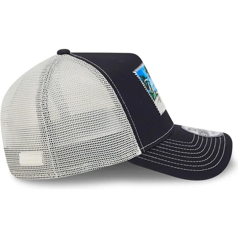 kepure-islenkta-tamsiai-melyna-snapback-9forty-a-frame-patch-spring-training-fan-pack-2025-new-york-yankees-mlb-new-era