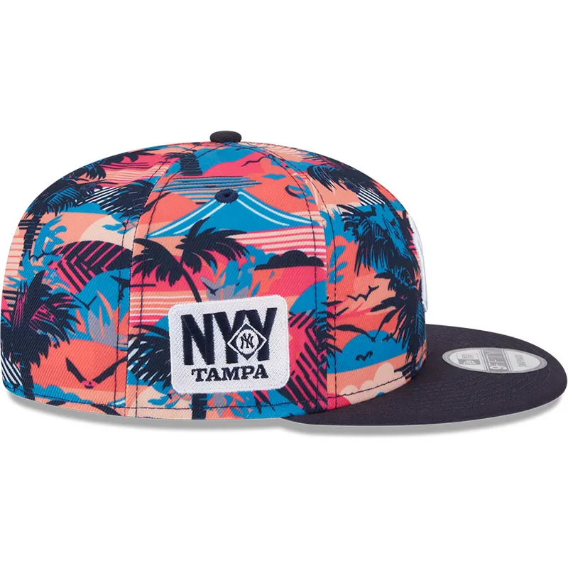 kepure-plokscia-ivairiaspalvis-snapback-9fifty-printed-spring-training-fan-pack-2025-new-york-yankees-mlb-new-era