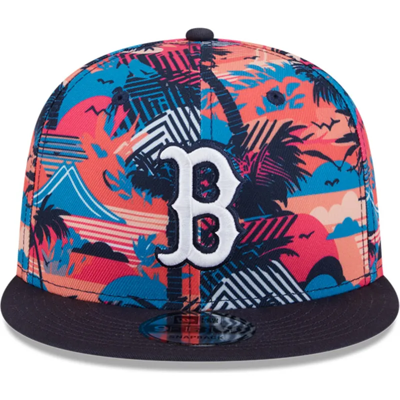 kepure-plokscia-ivairiaspalvis-snapback-9fifty-printed-spring-training-fan-pack-2025-boston-red-sox-mlb-new-era
