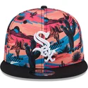 new-era-flat-brim-9fifty-printed-spring-training-fan-pack-2025-chicago-white-sox-mlb-multicolor-snapback-cap