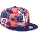 kepure-plokscia-ivairiaspalvis-snapback-9fifty-printed-spring-training-fan-pack-2025-los-angeles-dodgers-mlb-new-era