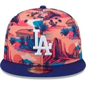 kepure-plokscia-ivairiaspalvis-snapback-9fifty-printed-spring-training-fan-pack-2025-los-angeles-dodgers-mlb-new-era