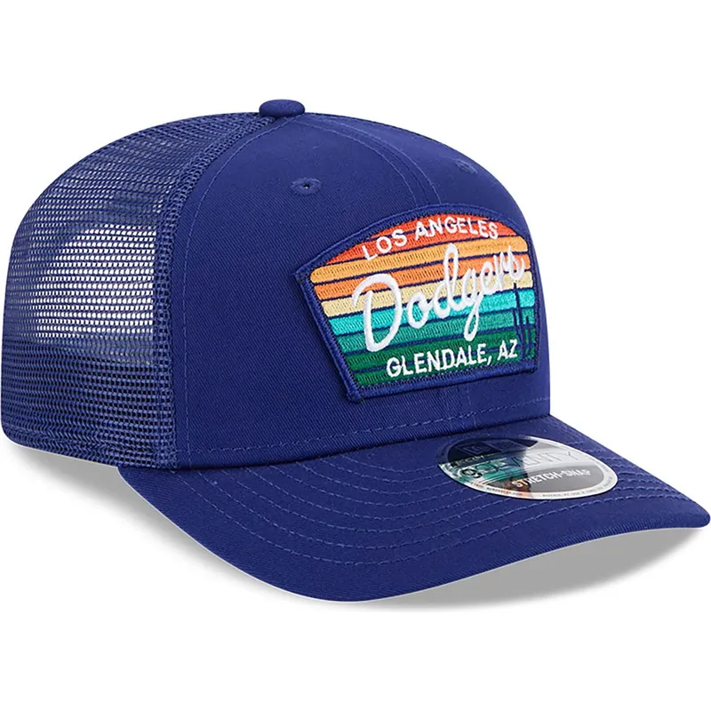 czapka-trucker-niebieska-9seventy-stretch-snap-mesh-spring-training-fan-pack-2025-los-angeles-dodgers-mlb-new-era